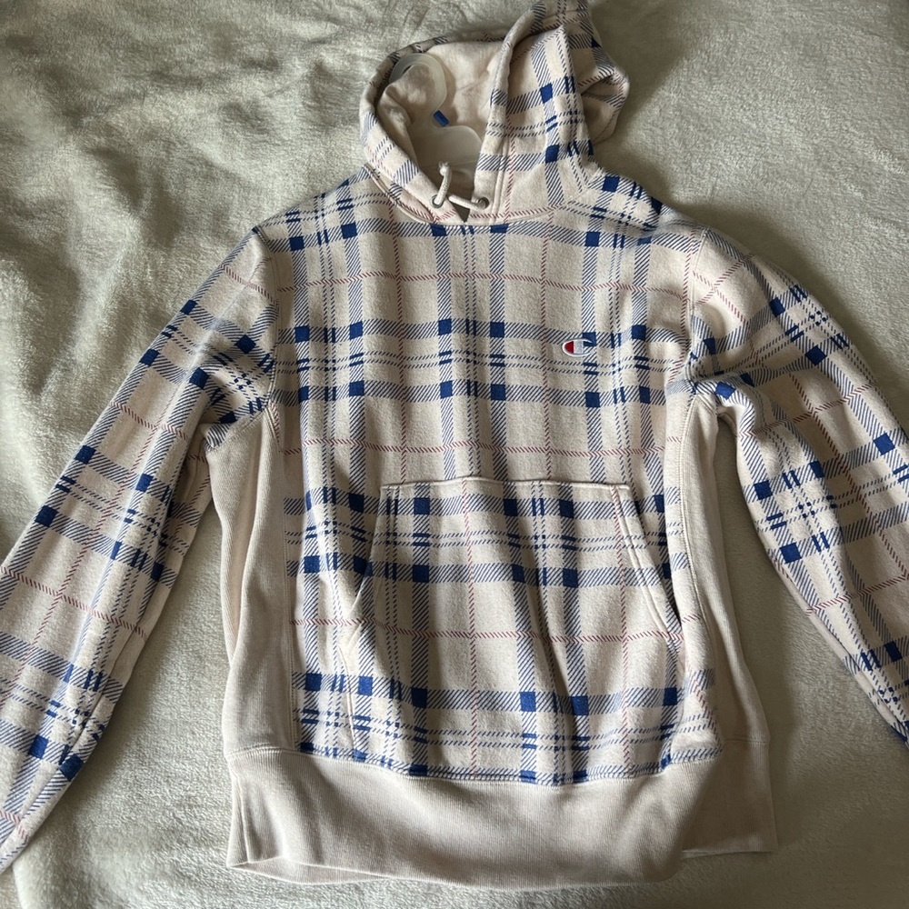 Champion Hoodie. 
Great color combination in great condition. 
Size Medium.